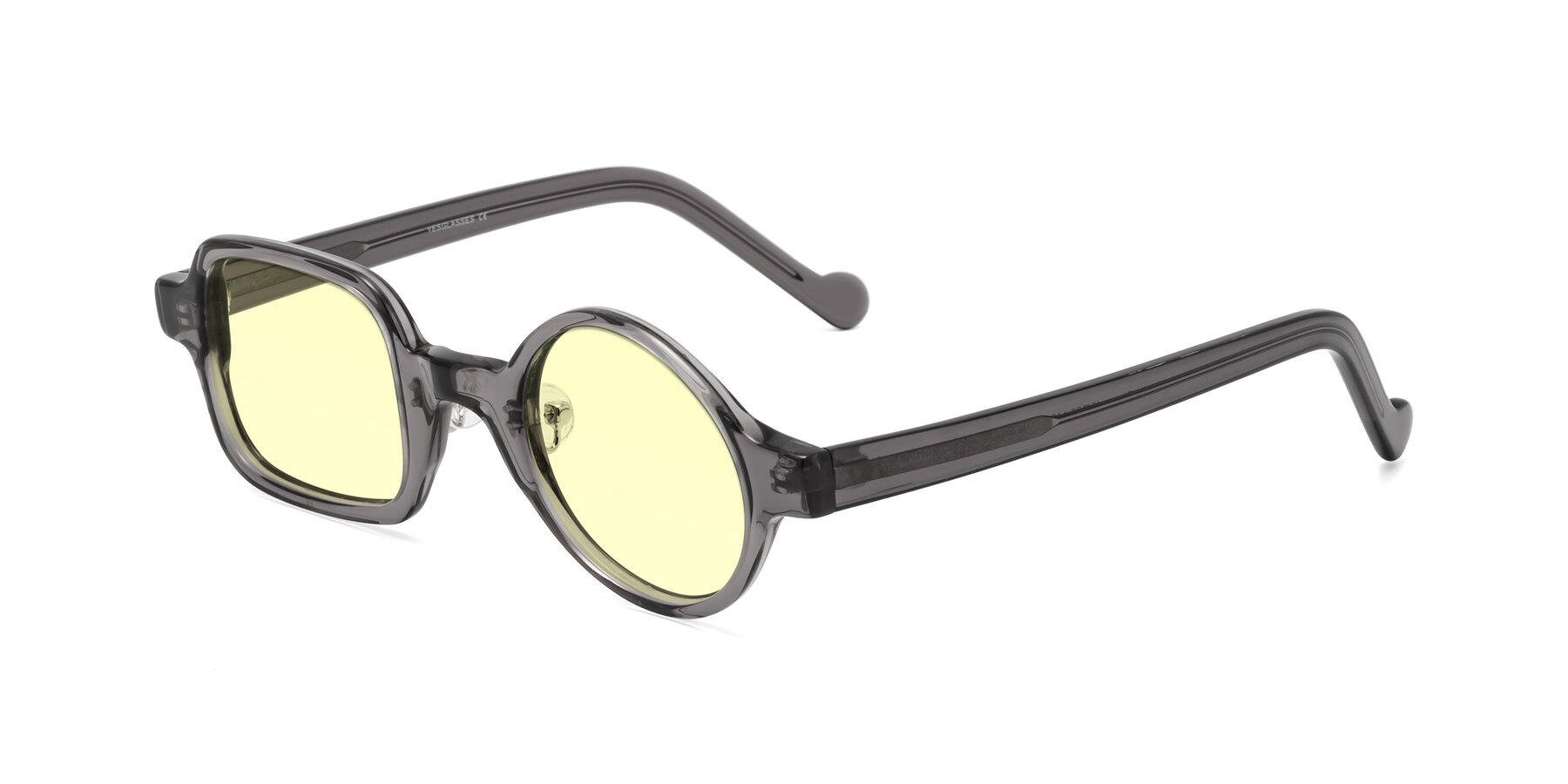 Angle of Singer in Transparent Gray with Light Yellow Tinted Lenses