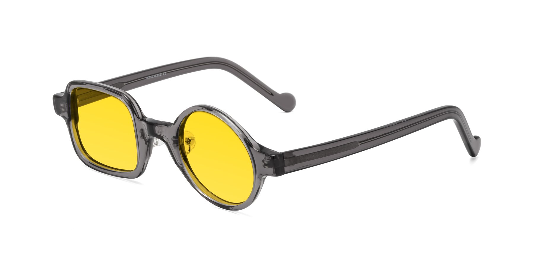 Angle of Singer in Transparent Gray with Yellow Tinted Lenses