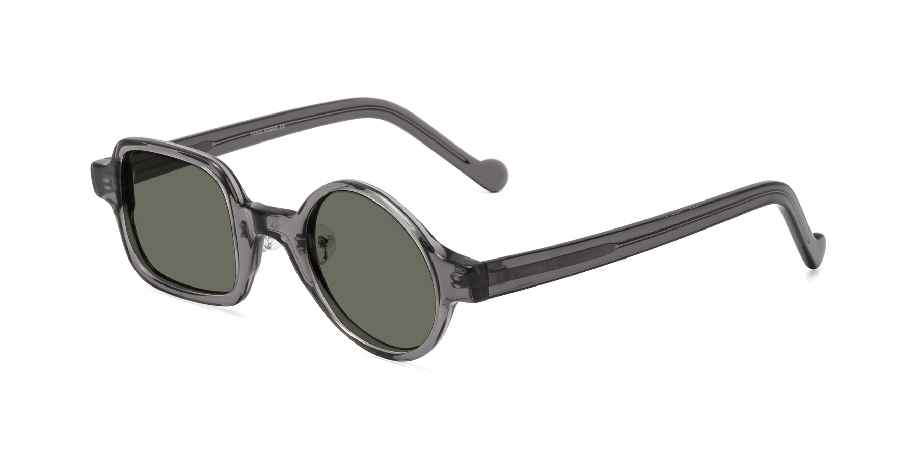 Angle of Singer in Transparent Gray with Gray Polarized Lenses