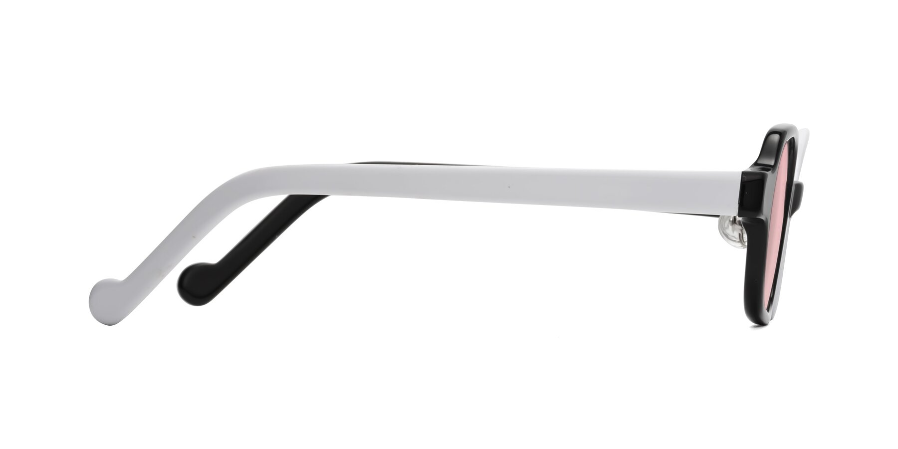 Side of Singer in Black-White with Light Garnet Tinted Lenses