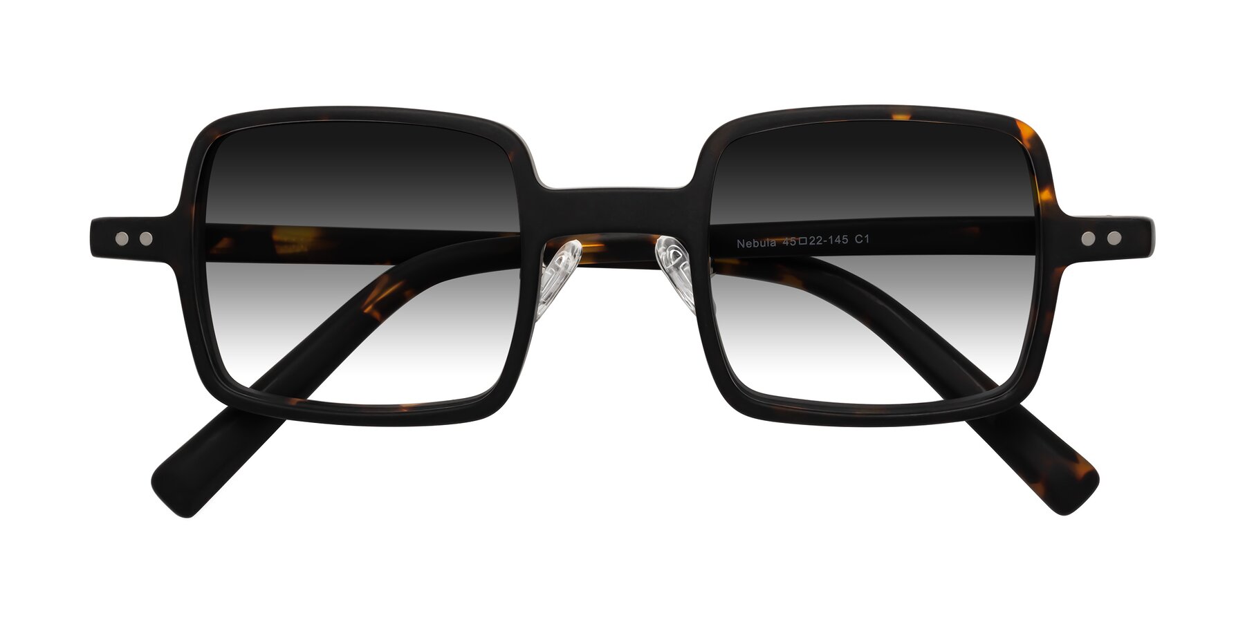 Folded Front of Nebula in Matte Tortoise with Gray Gradient Lenses