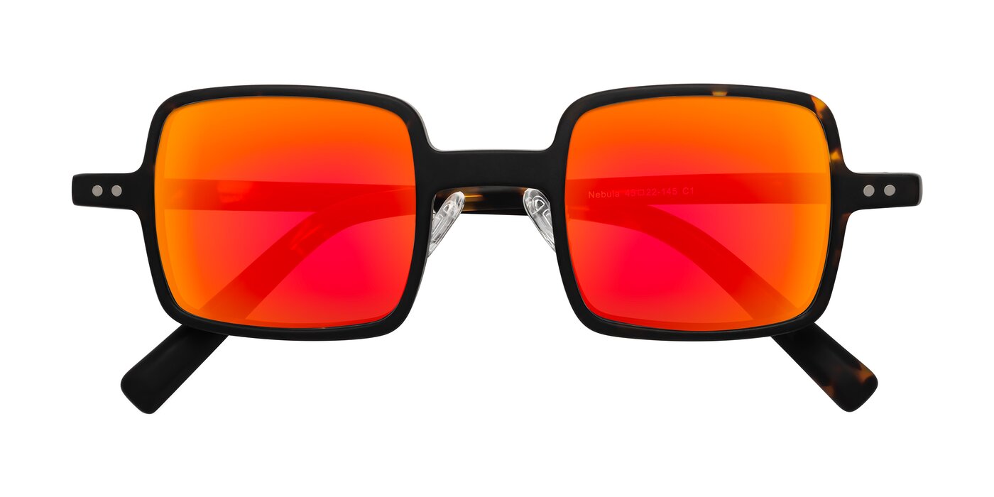 Nebula - Matte Tortoise Flash Mirrored Sunglasses