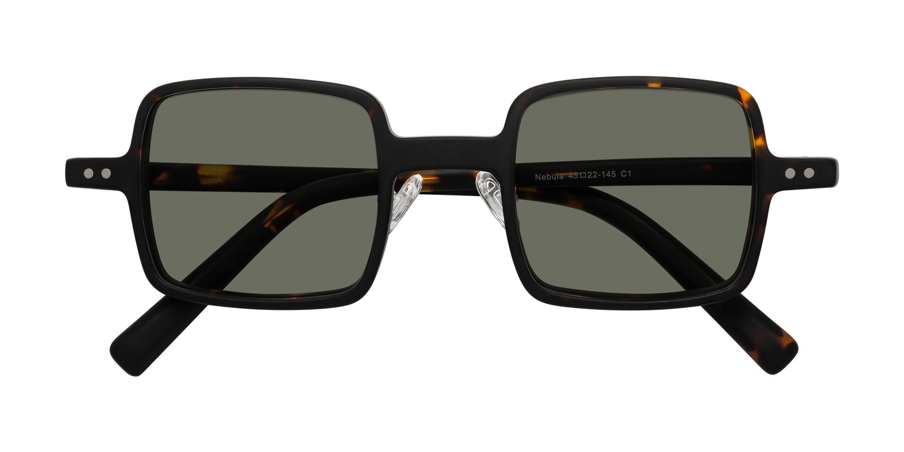 Folded Front of Nebula in Matte Tortoise with Gray Polarized Lenses