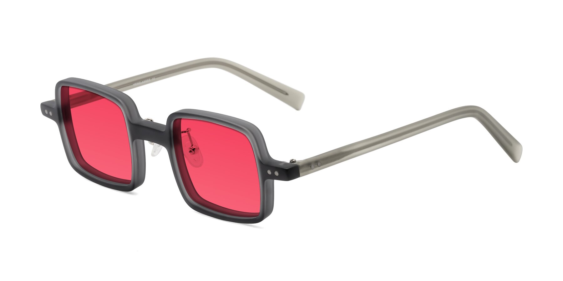 Angle of Nebula in Matte Gray with Red Tinted Lenses