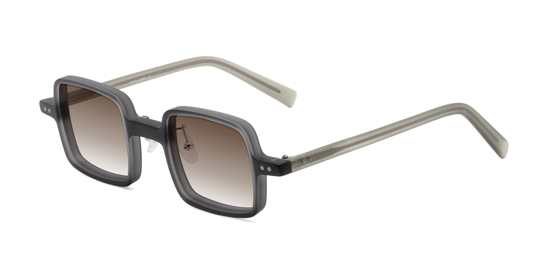 Angle of Nebula in Matte Gray with Brown Gradient Lenses