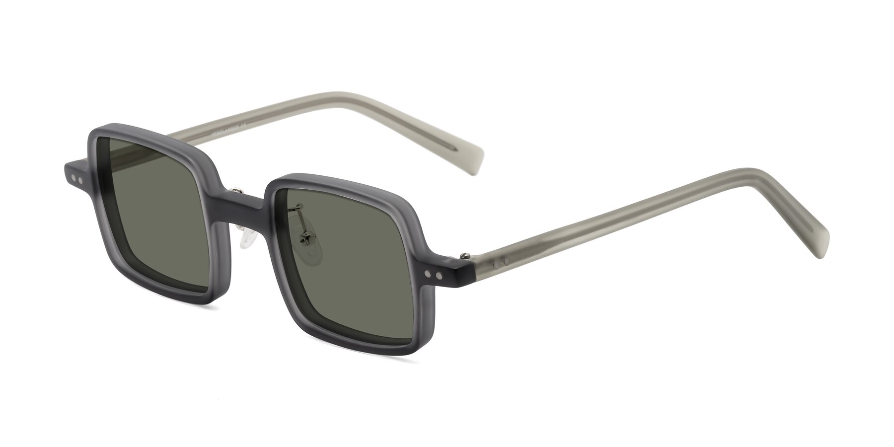 Angle of Nebula in Matte Gray with Gray Polarized Lenses