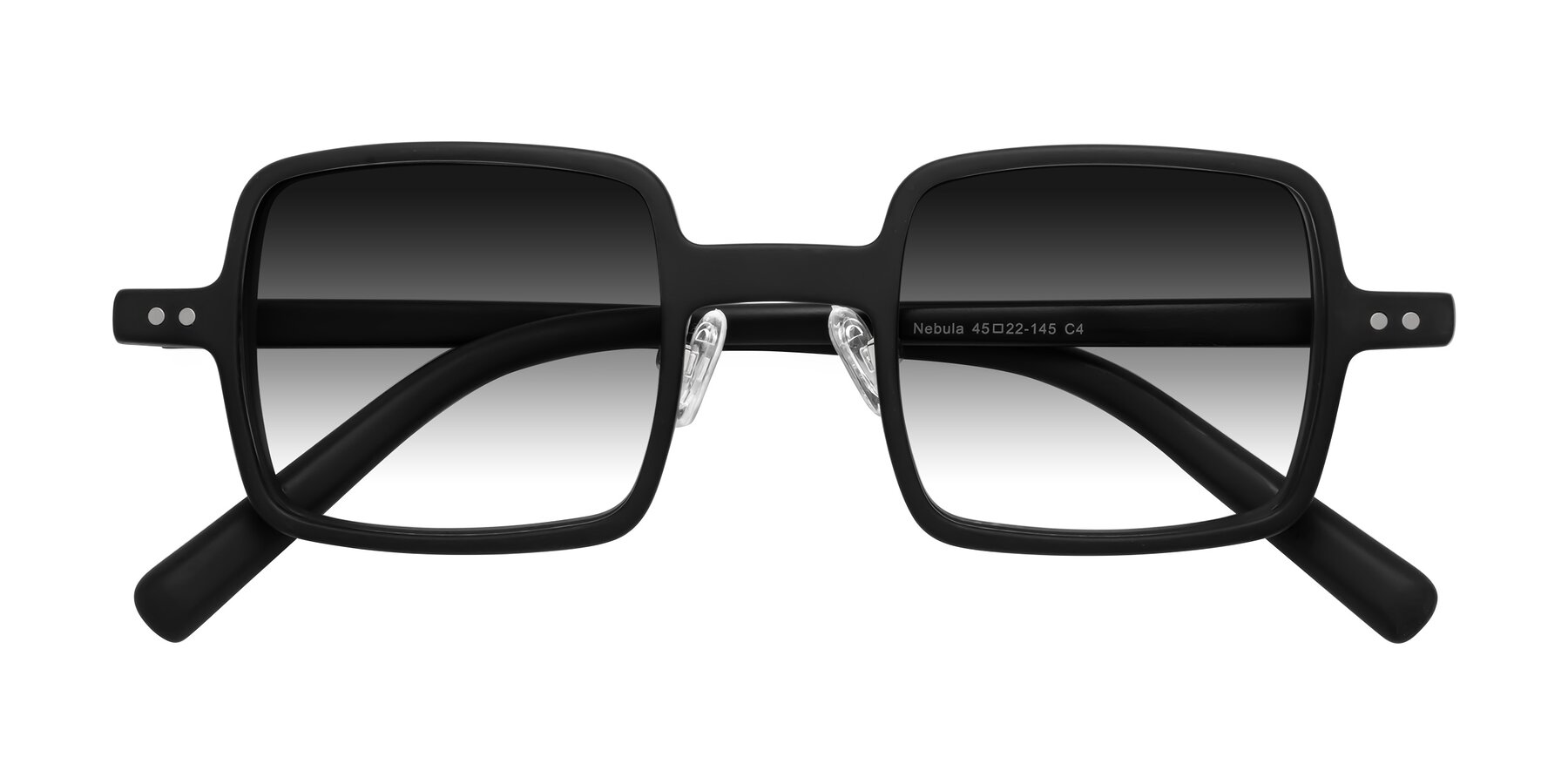 Folded Front of Nebula in Matte Black with Gray Gradient Lenses