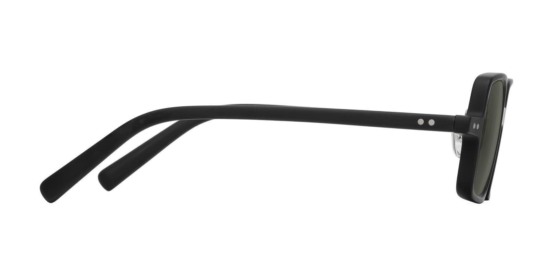 Side of Nebula in Matte Black with Gray Polarized Lenses