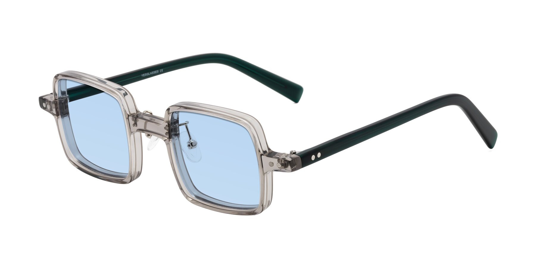 Angle of Nebula in Clear Gray with Light Blue Tinted Lenses