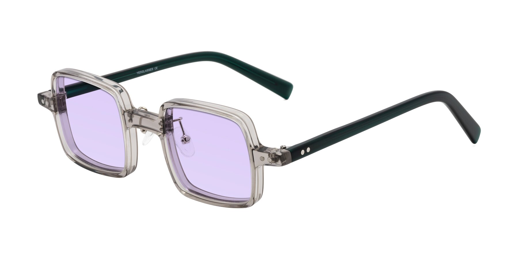 Angle of Nebula in Clear Gray with Light Purple Tinted Lenses