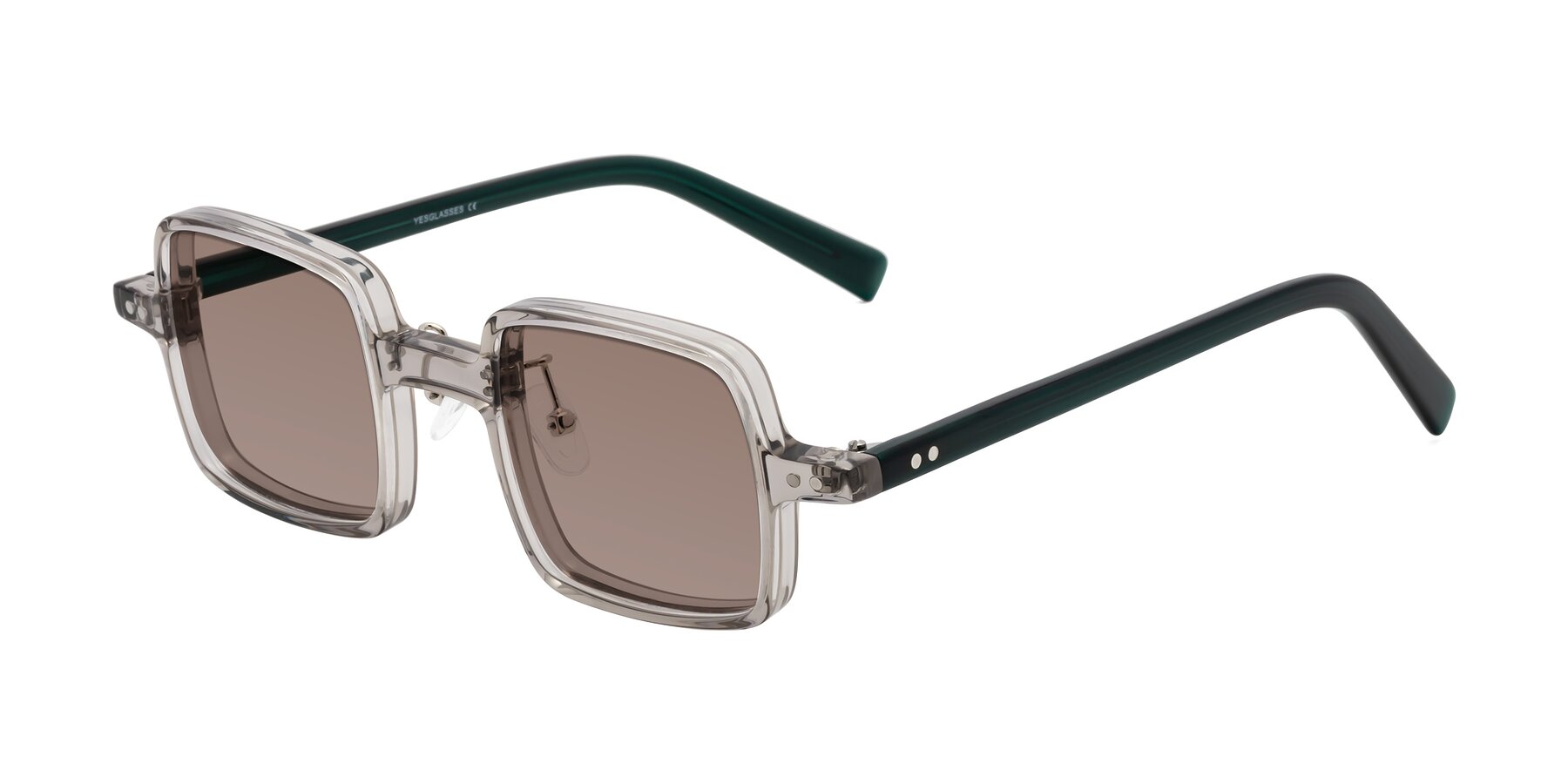 Angle of Nebula in Clear Gray with Medium Brown Tinted Lenses