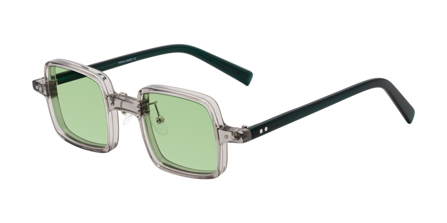 Angle of Nebula in Clear Gray with Medium Green Tinted Lenses