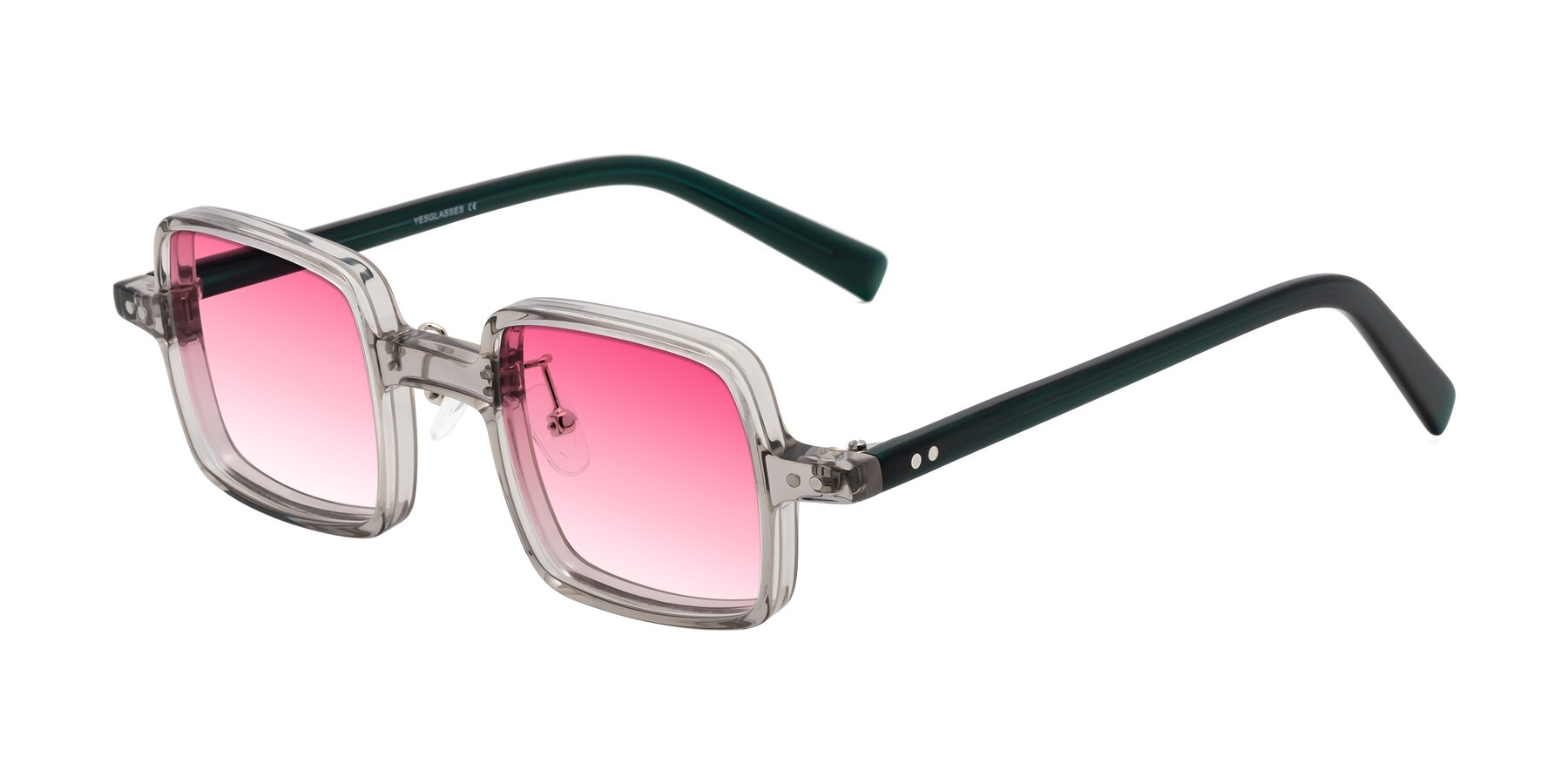 Angle of Nebula in Clear Gray with Pink Gradient Lenses