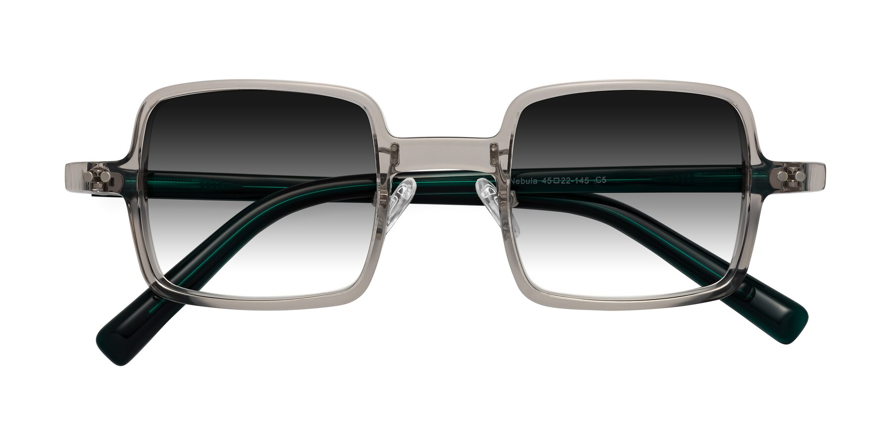 Folded Front of Nebula in Clear Gray with Gray Gradient Lenses