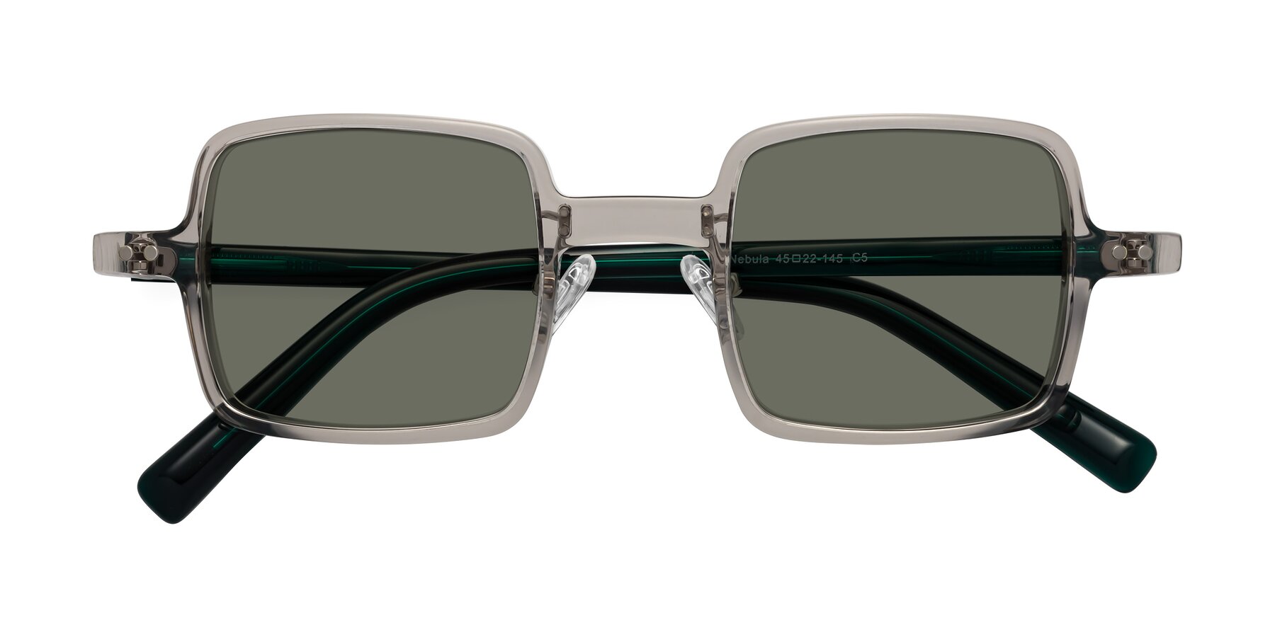 Folded Front of Nebula in Clear Gray with Gray Polarized Lenses