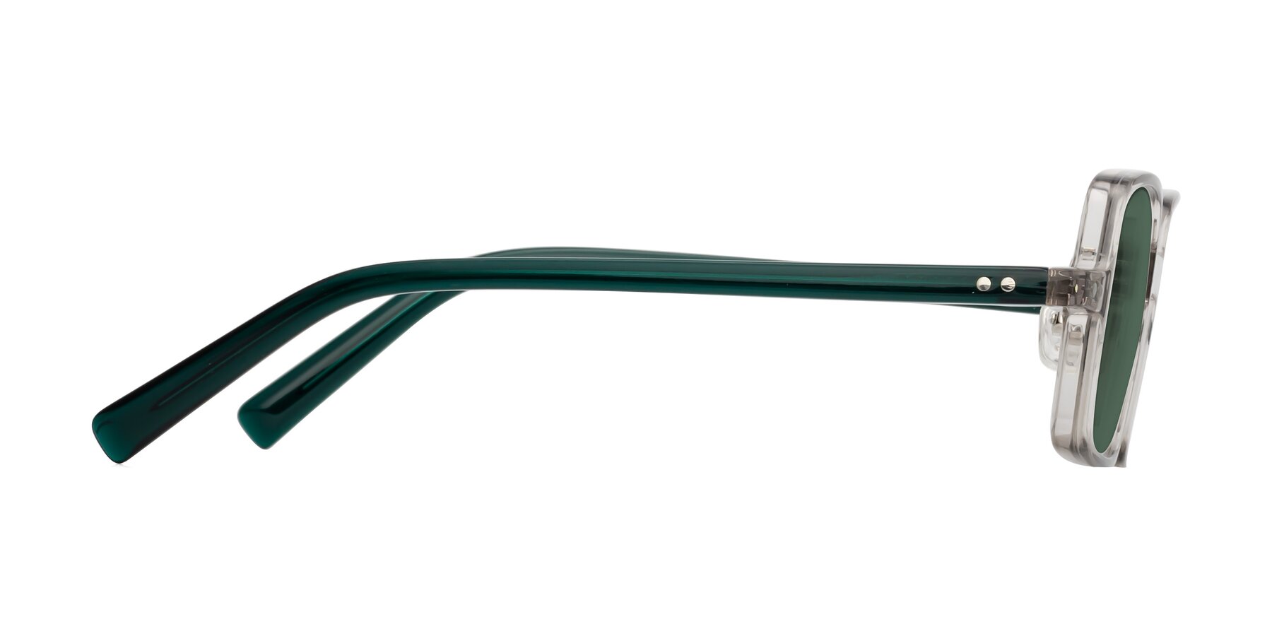 Side of Nebula in Clear Gray with Green Polarized Lenses