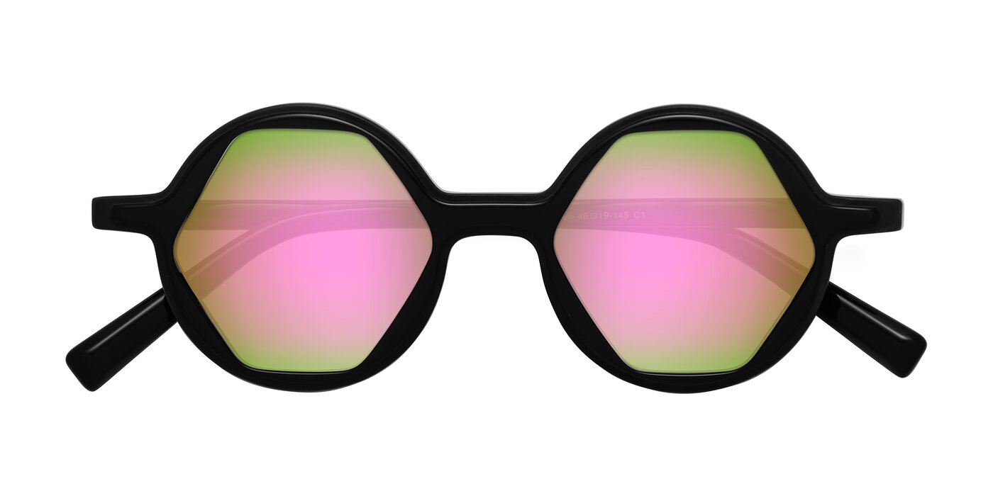 Alien - Black Flash Mirrored Sunglasses