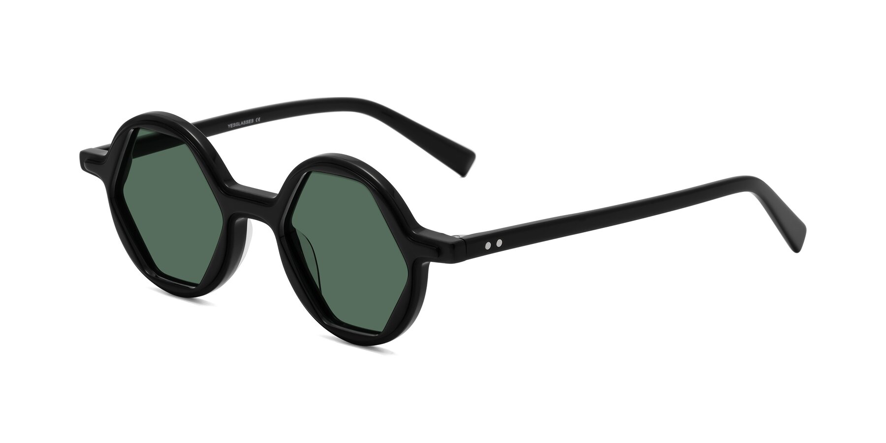 Angle of Alien in Black with Green Polarized Lenses