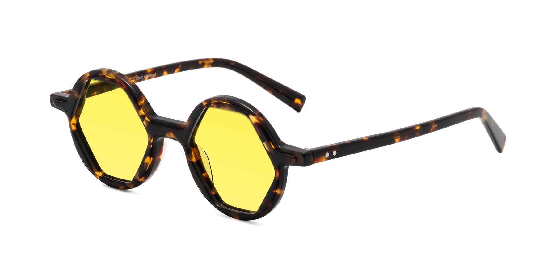 Angle of Alien in Tortoise with Medium Yellow Tinted Lenses