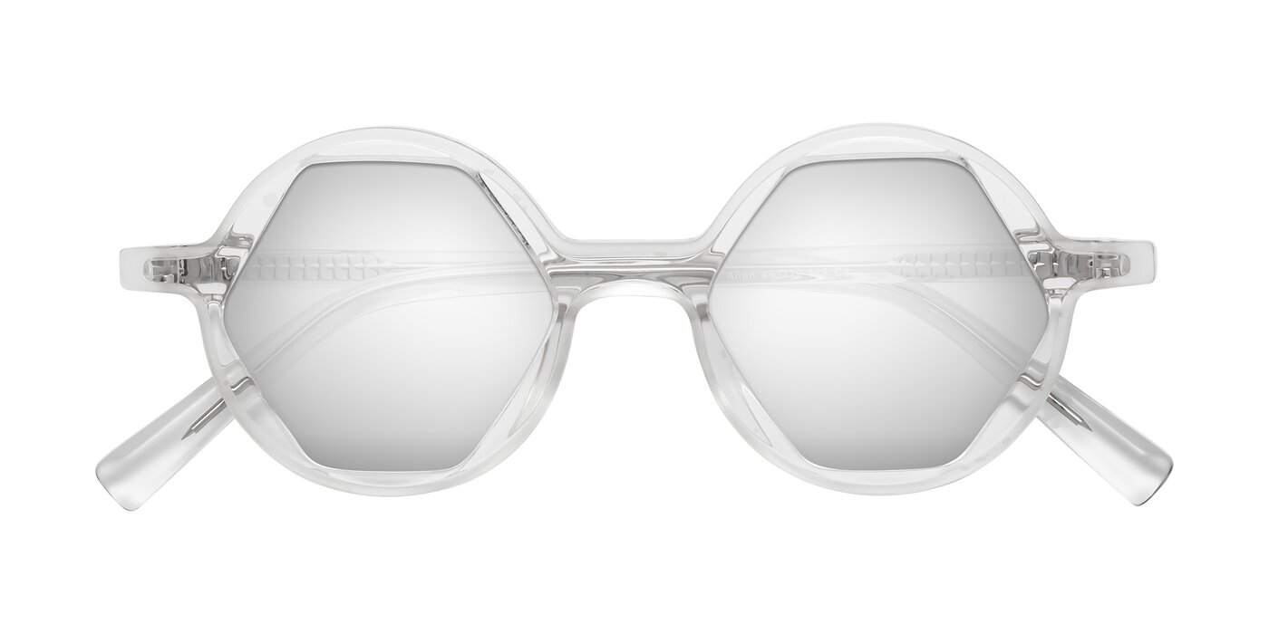 Alien - Clear Flash Mirrored Sunglasses
