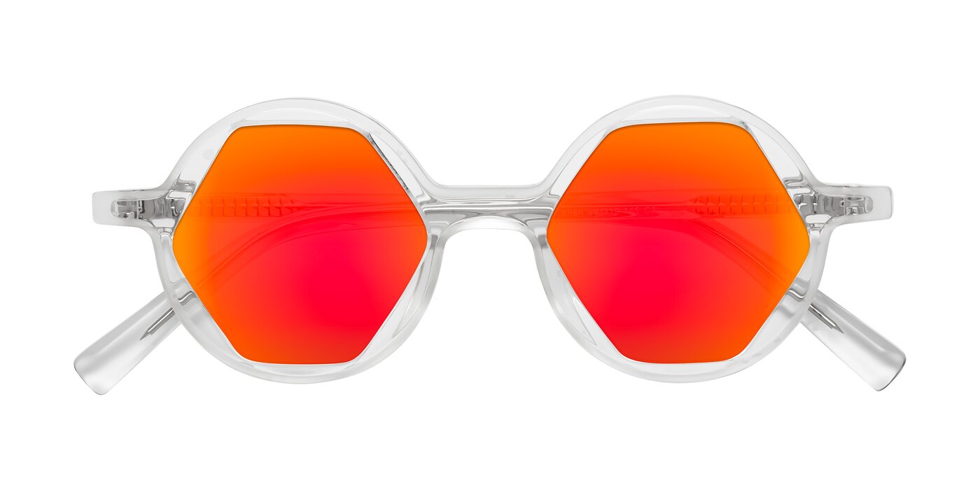 Alien - Clear Flash Mirrored Sunglasses