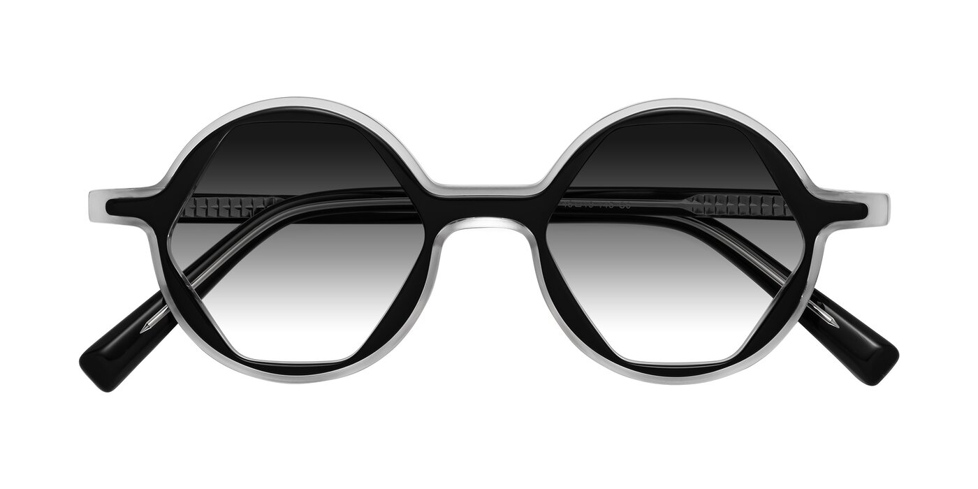 Alien - Black / Clear Gradient Sunglasses