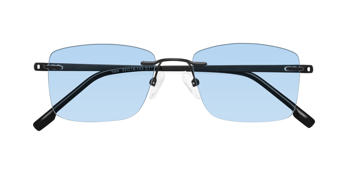 Yam - Matte Black Tinted Sunglasses