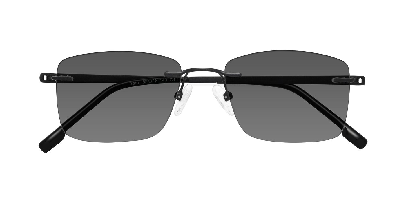 Yam - Matte Black Tinted Sunglasses