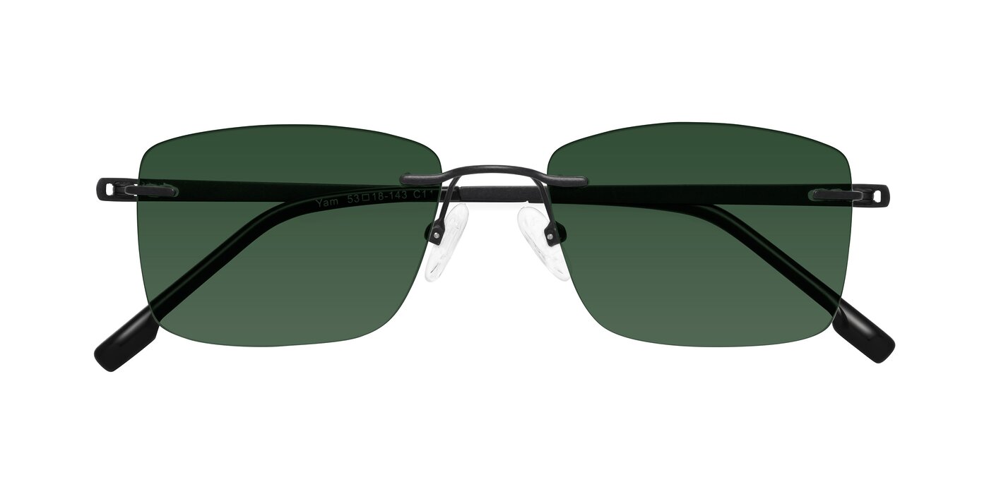 Yam - Matte Black Tinted Sunglasses