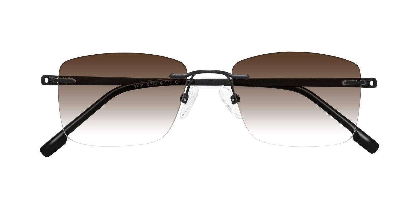 Yam - Matte Black Gradient Sunglasses