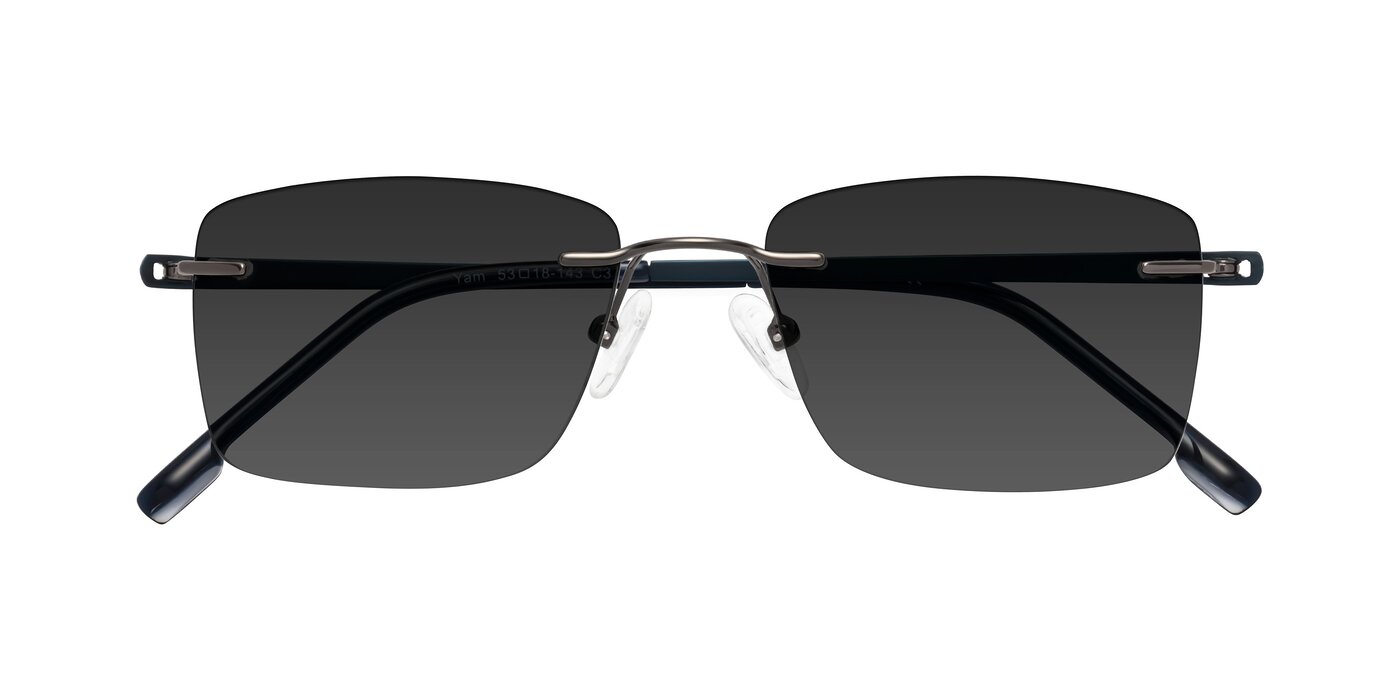 Yam - Gunmetal/Blue Tinted Sunglasses