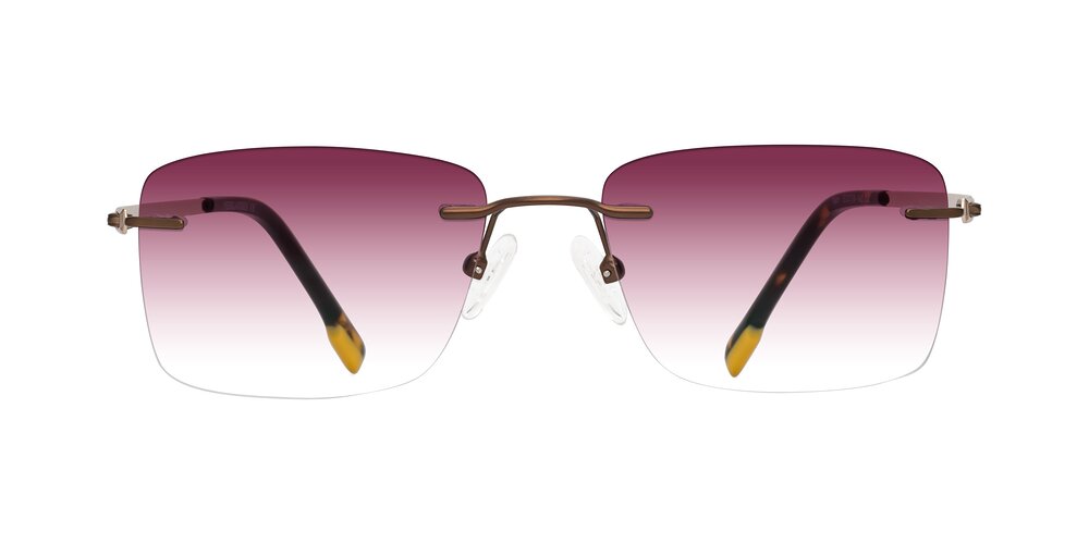 Yam - Brown/Gold Gradient Sunglasses
