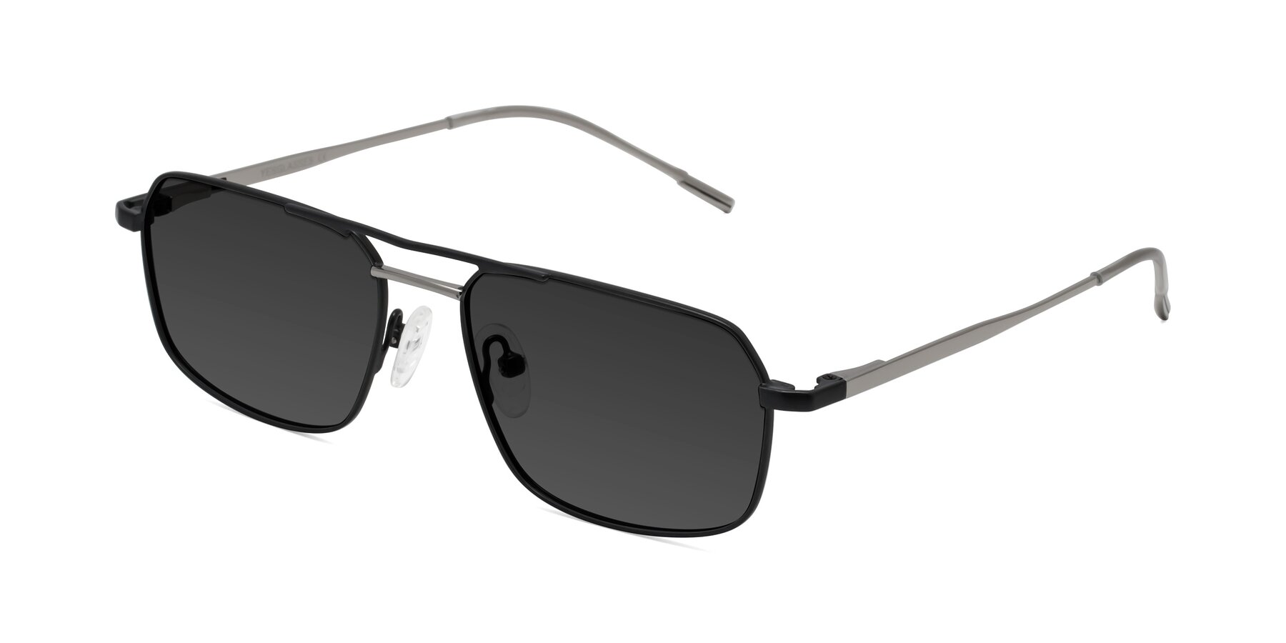 Angle of Taro in Black with Gray Tinted Lenses