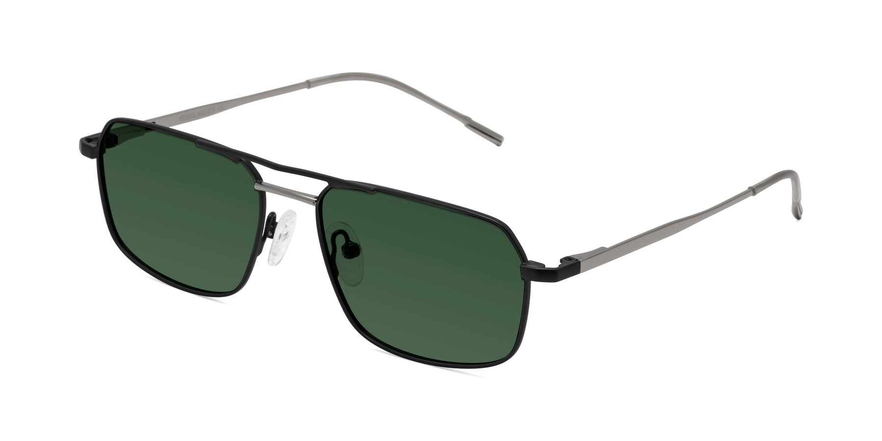 Angle of Taro in Black with Green Tinted Lenses