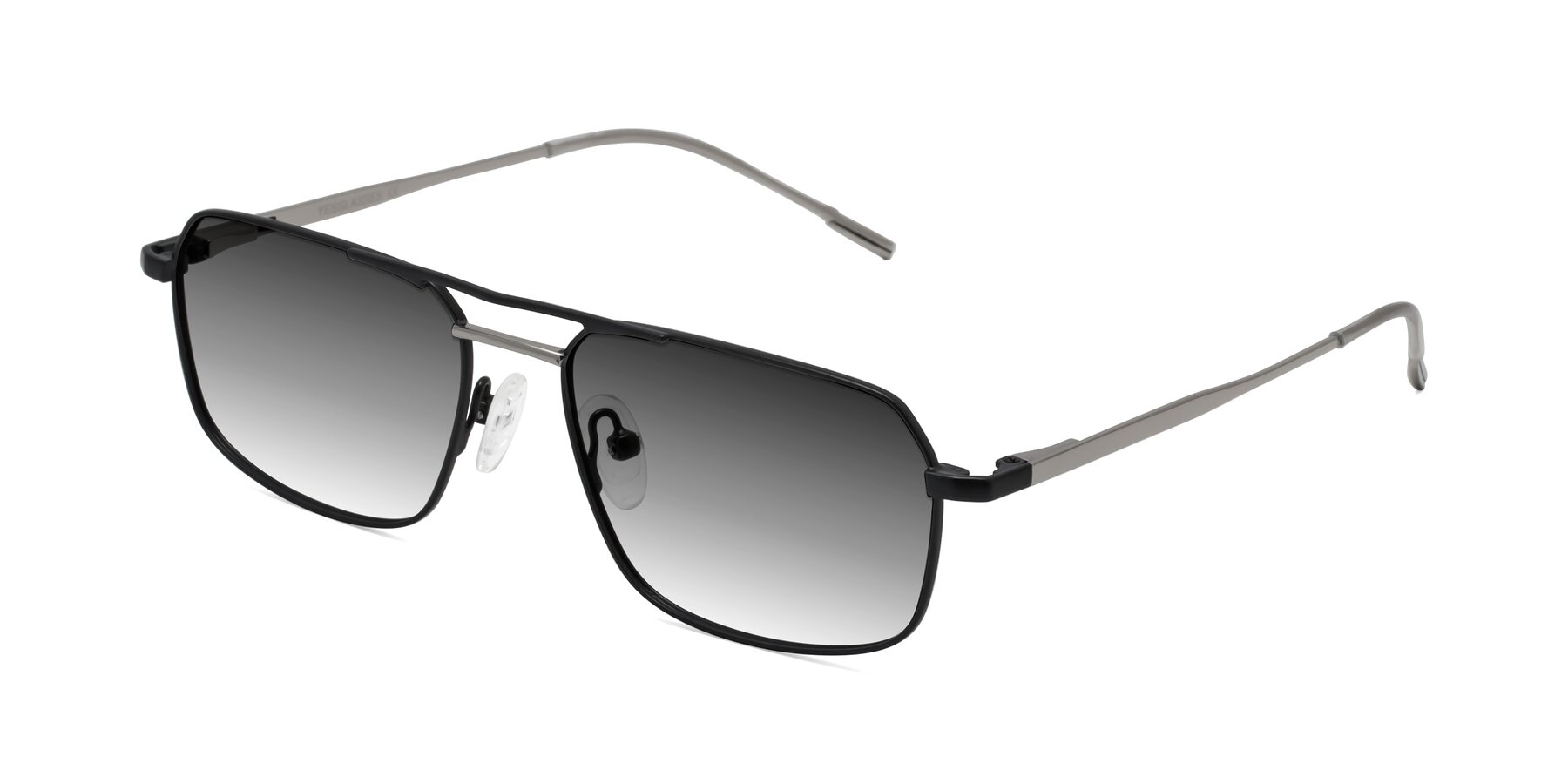 Angle of Taro in Black with Gray Gradient Lenses