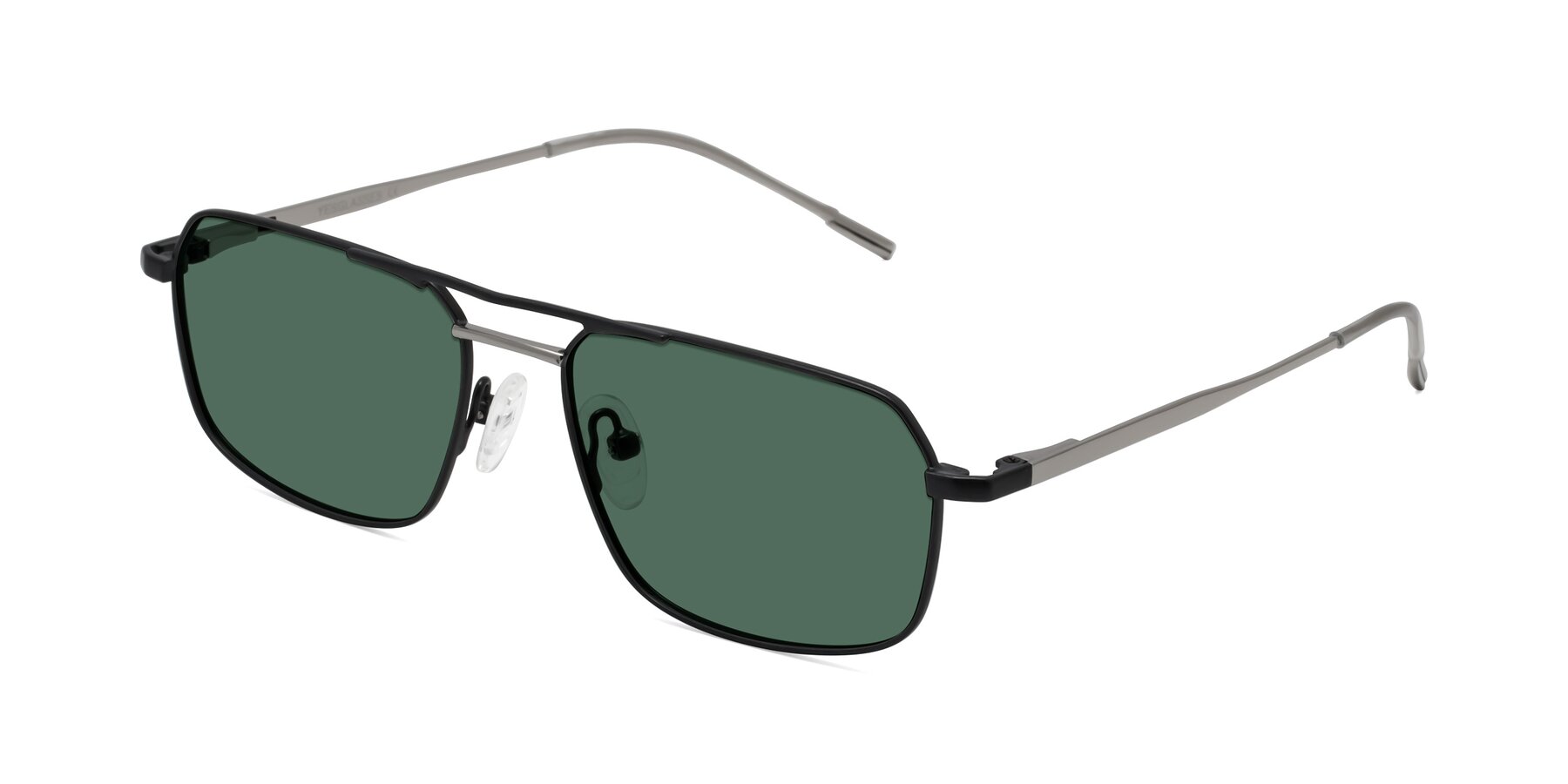 Angle of Taro in Black with Green Polarized Lenses