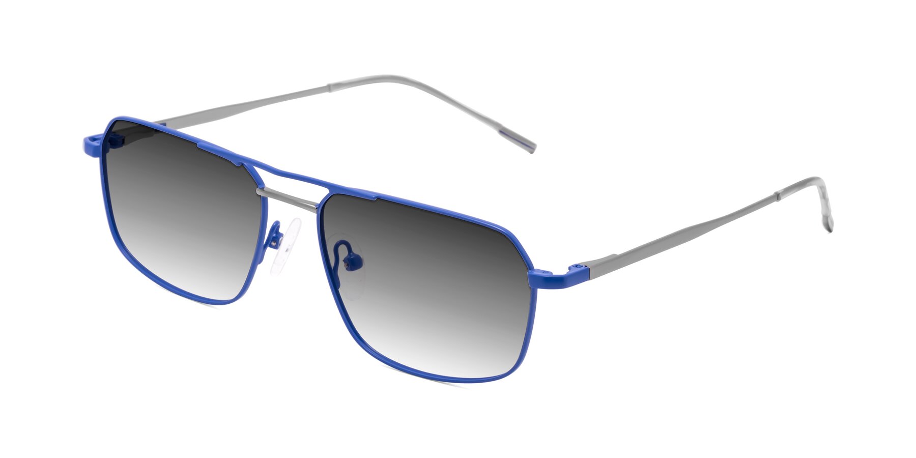 Angle of Taro in Sapphire Blue with Gray Gradient Lenses