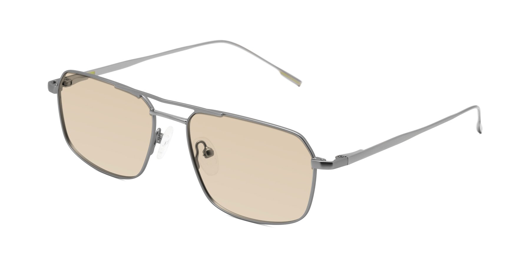 Angle of Taro in Gunmetal with Light Brown Tinted Lenses