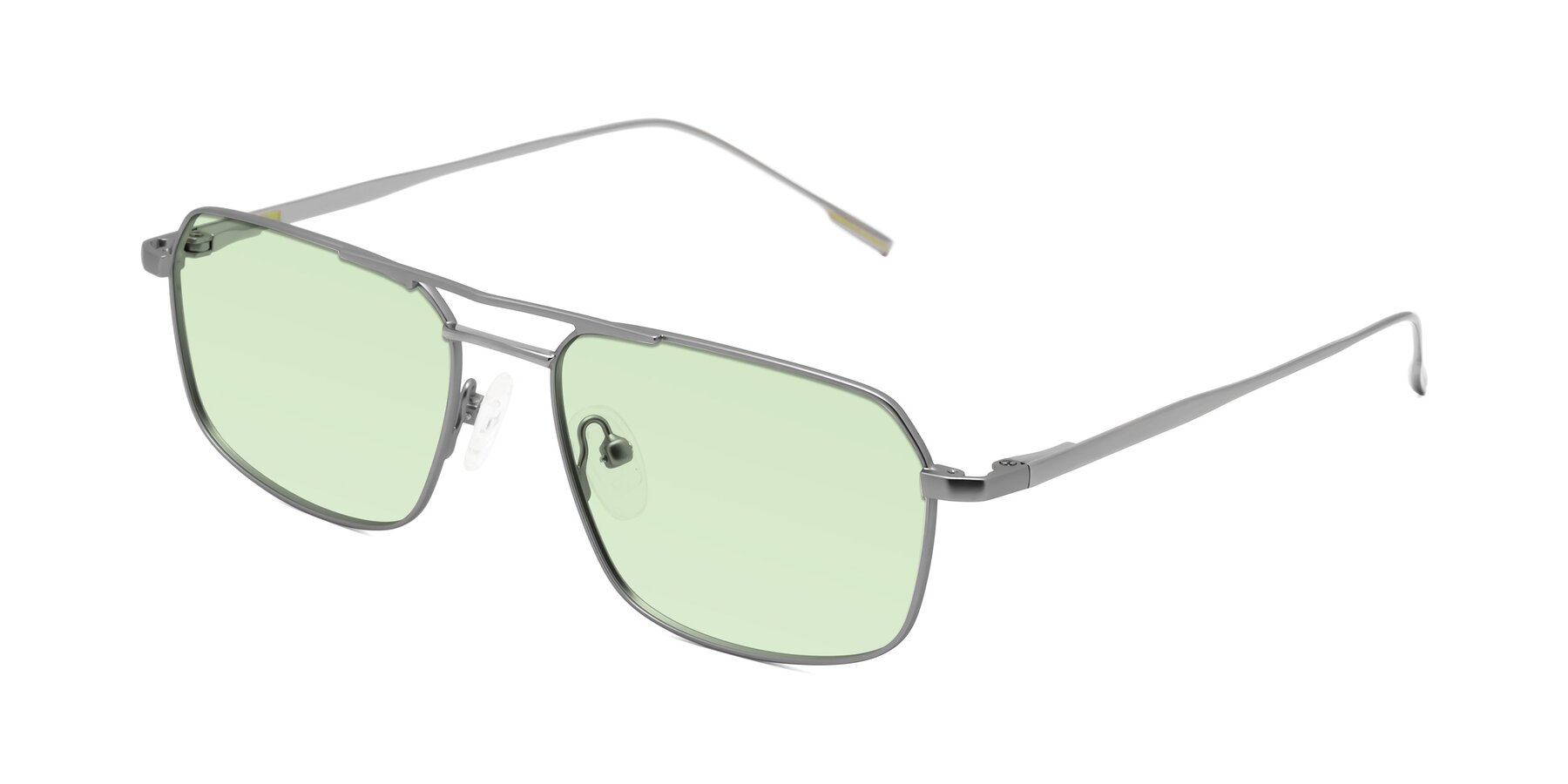 Angle of Taro in Gunmetal with Light Green Tinted Lenses