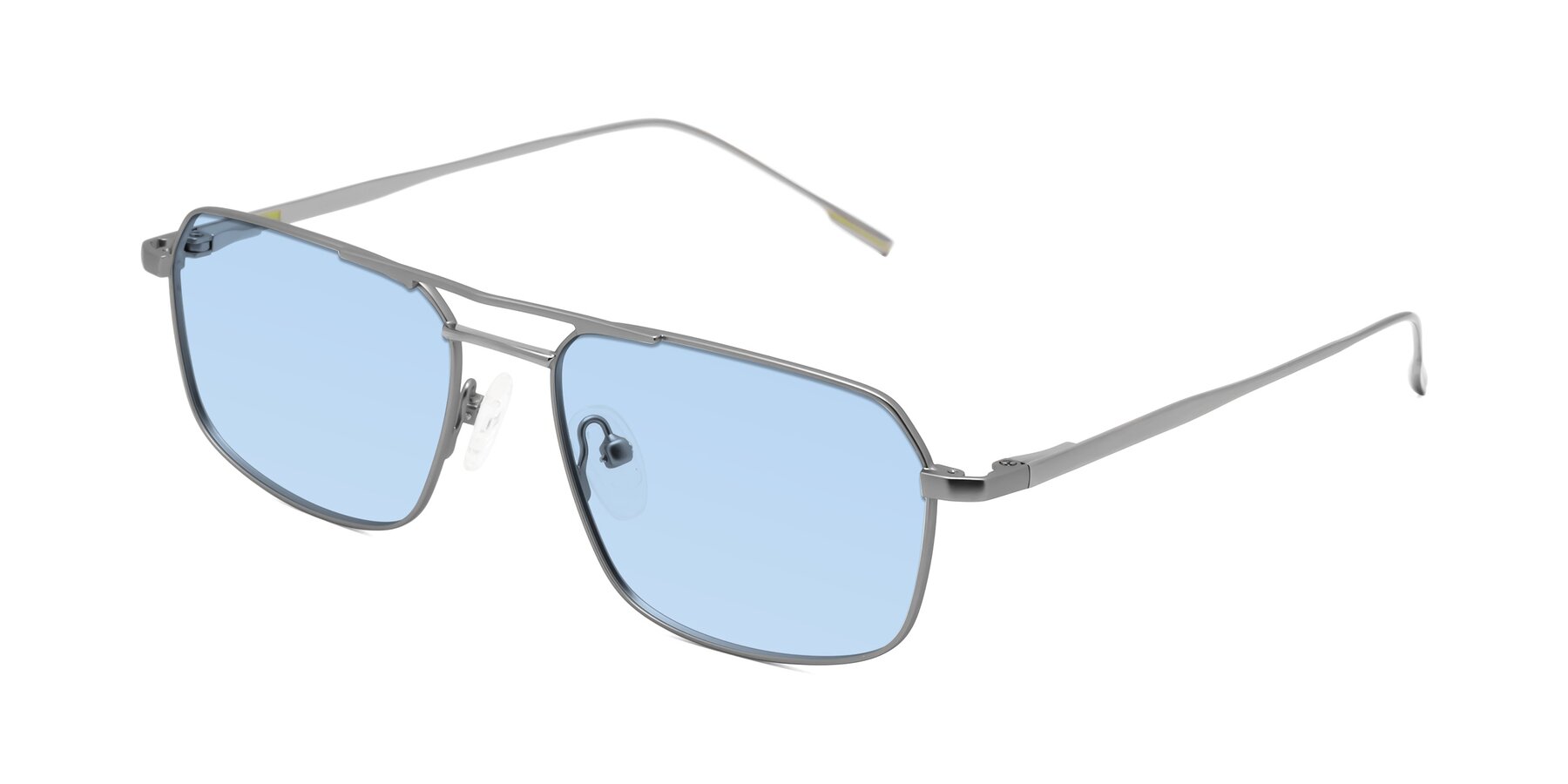 Angle of Taro in Gunmetal with Light Blue Tinted Lenses