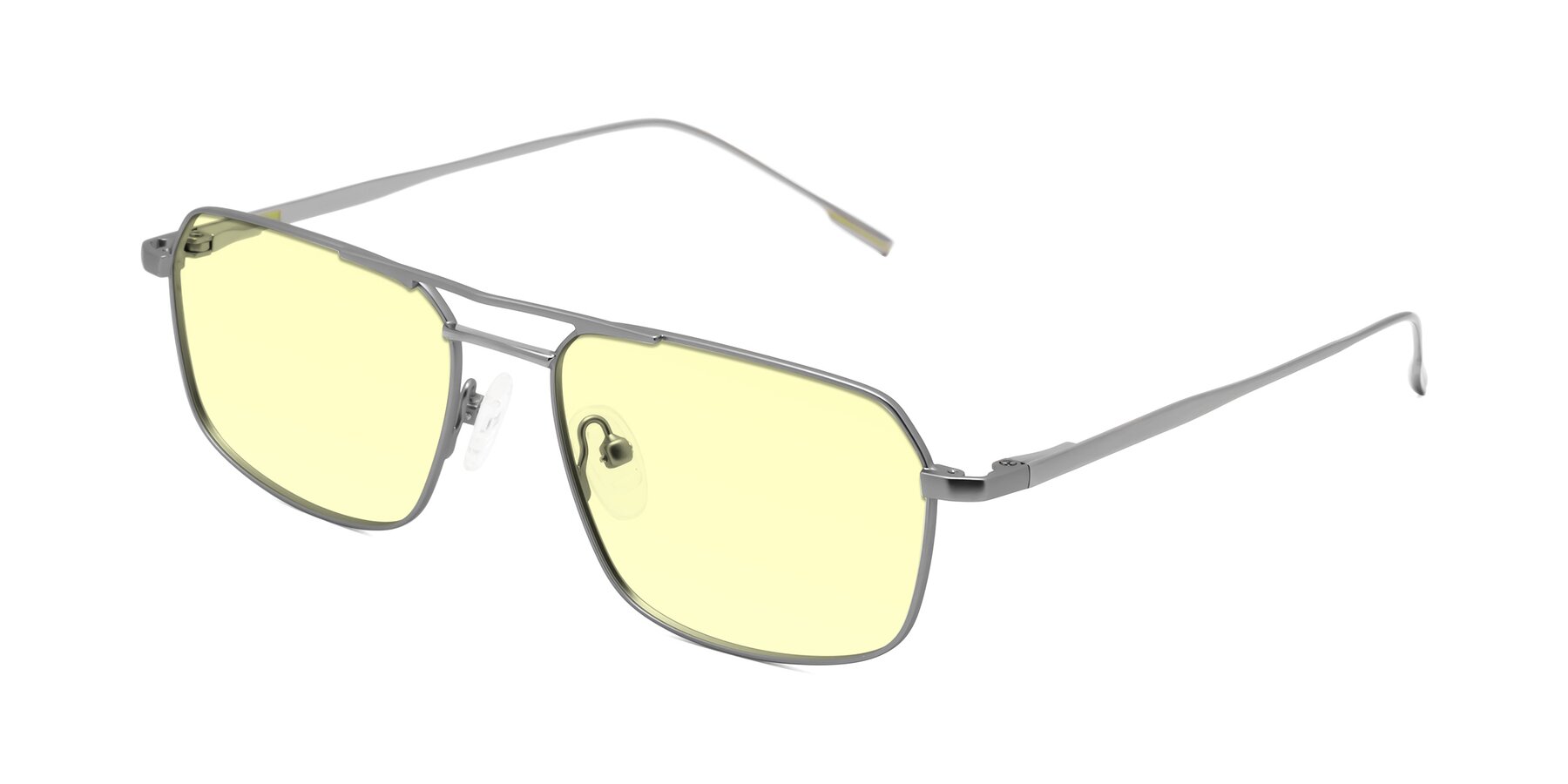 Angle of Taro in Gunmetal with Light Yellow Tinted Lenses