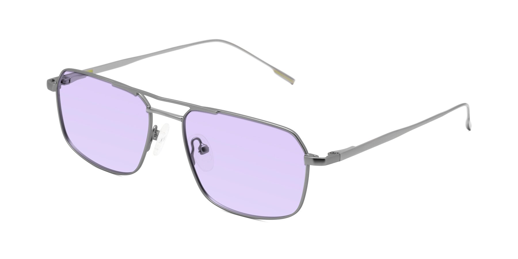 Angle of Taro in Gunmetal with Light Purple Tinted Lenses