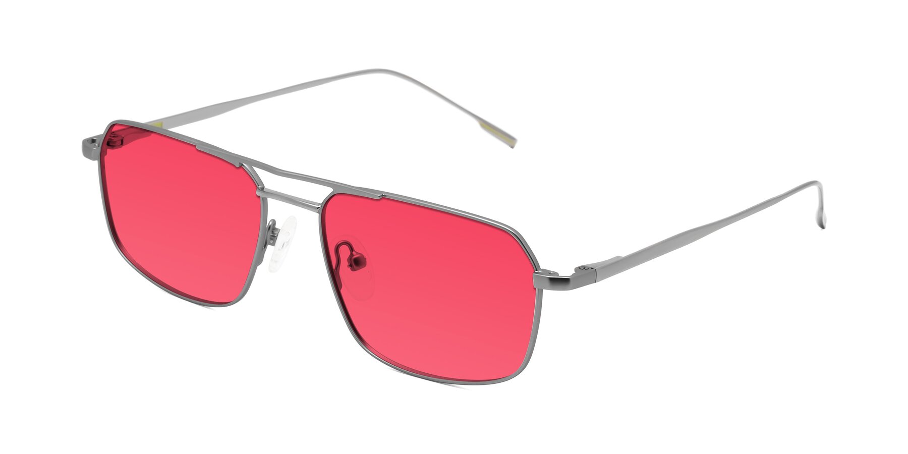 Angle of Taro in Gunmetal with Red Tinted Lenses