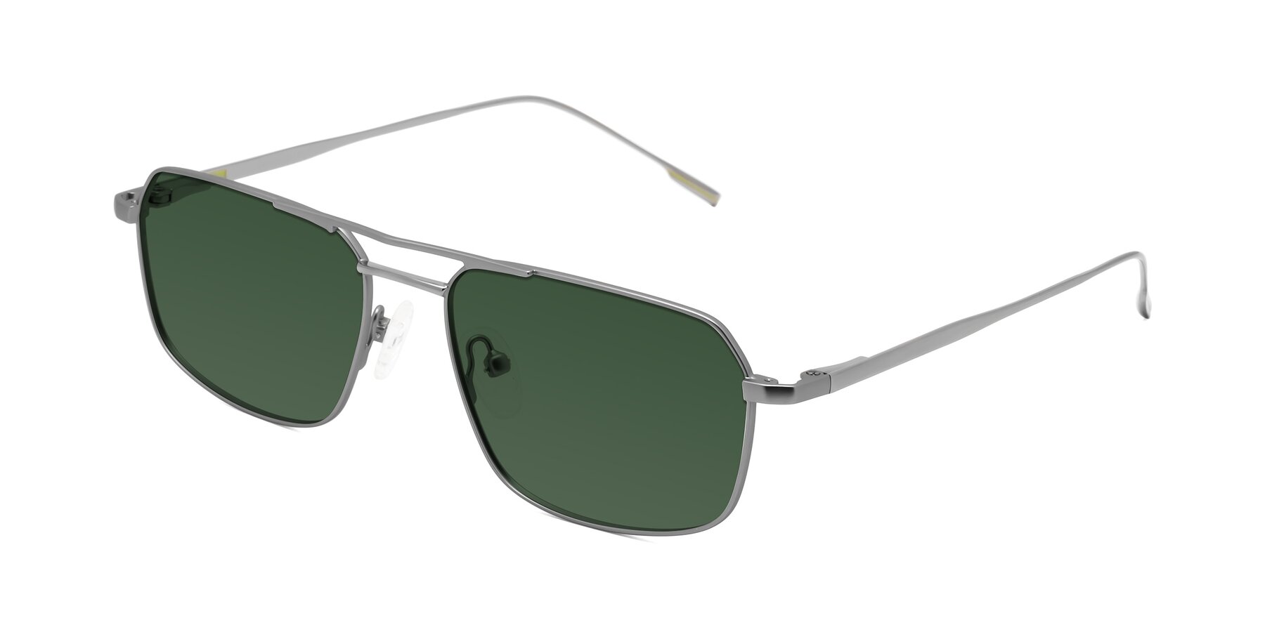 Angle of Taro in Gunmetal with Green Tinted Lenses