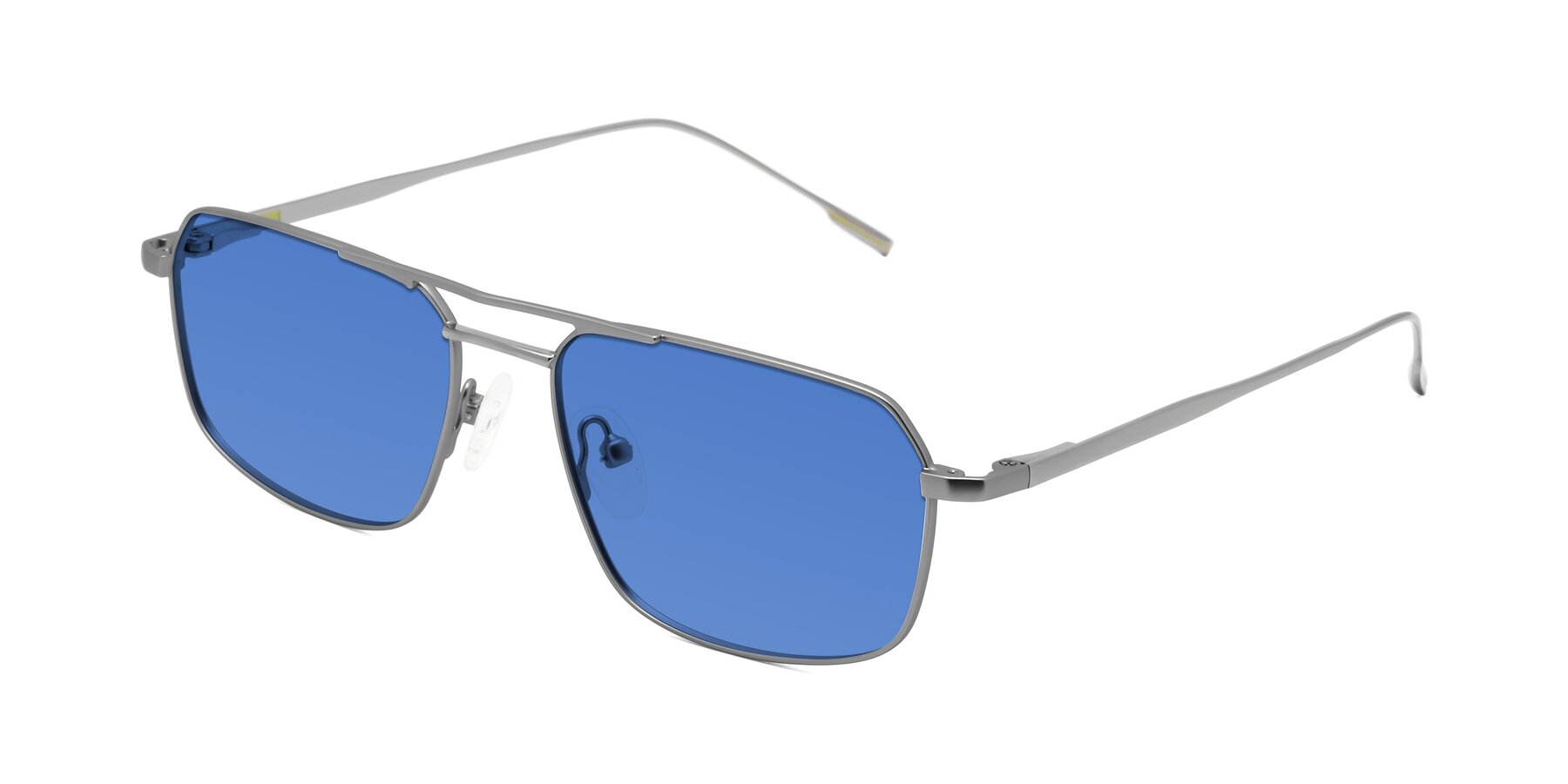 Angle of Taro in Gunmetal with Blue Tinted Lenses