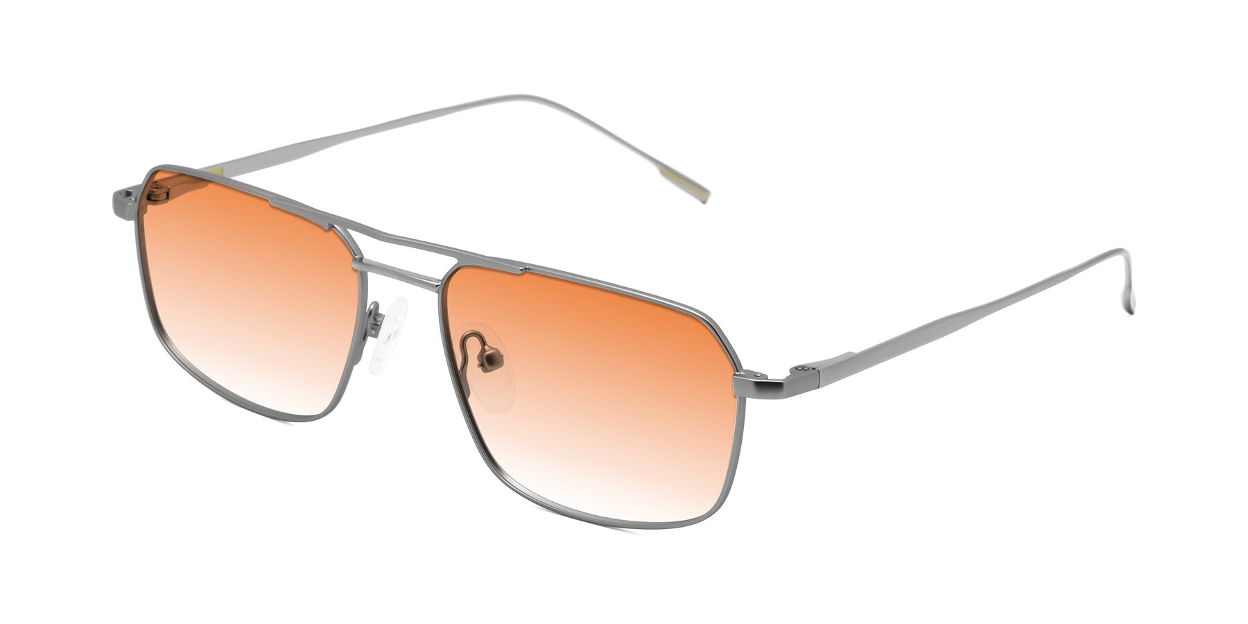 Angle of Taro in Gunmetal with Orange Gradient Lenses