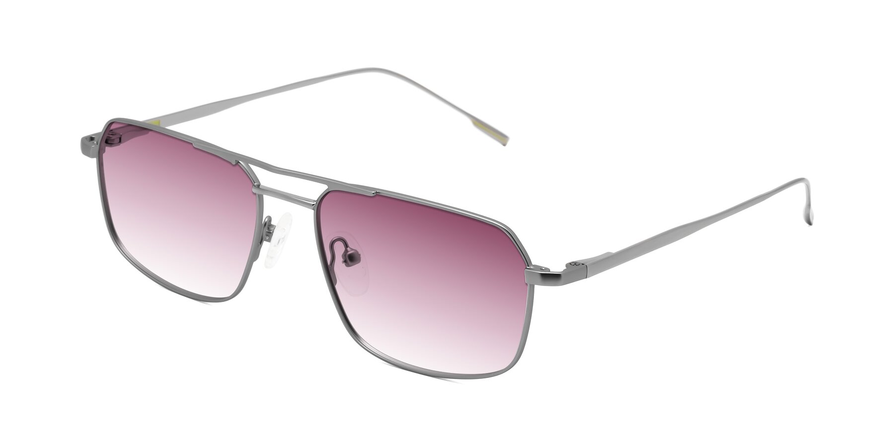 Angle of Taro in Gunmetal with Wine Gradient Lenses