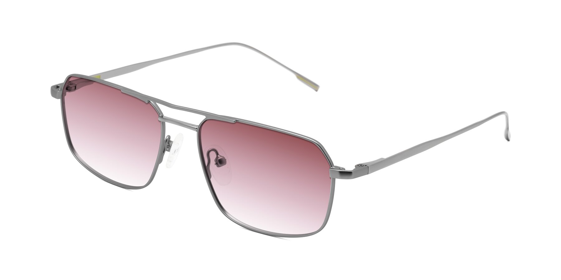 Angle of Taro in Gunmetal with Garnet Gradient Lenses