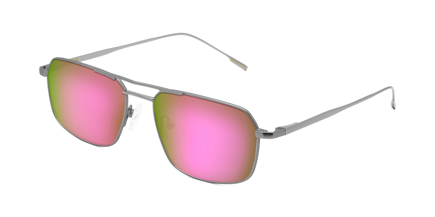 Angle of Taro in Gunmetal with Pink Mirrored Lenses