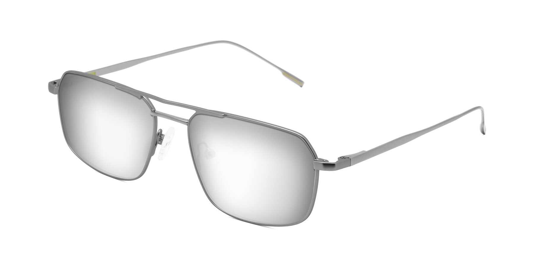 Angle of Taro in Gunmetal with Silver Mirrored Lenses